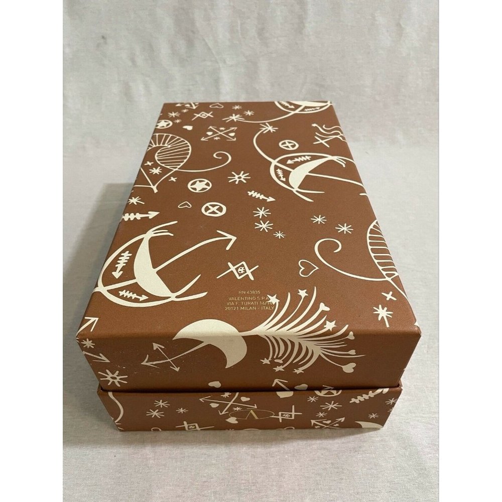 Valentino Empty Shoes Gift Box Storage Brown 12" x 7.4" x 4.5" - Picture 8 of 10